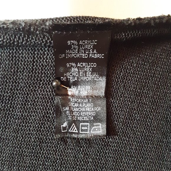 Jump Girl Black Sweater Dress Size L - Picture 6 of 6